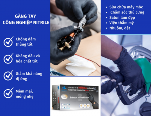 GĂNG TAY CÔNG NGHIỆP NITRILE